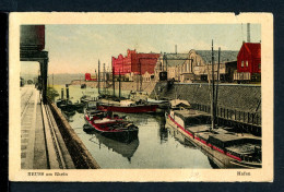 AK Neuss 1924 Neusser Hafen, Coloriert (PK0257 - Andere & Zonder Classificatie
