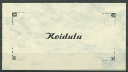 Estland 1993 Dichterin Lydia Koidula Markenheftchen 219 MH Postfrisch (C63205) - Estonie