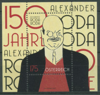 Österreich 2022 Schriftsteller Alexander Roda Roda Block 133 Postfrisch (C63215) - Blocks & Kleinbögen