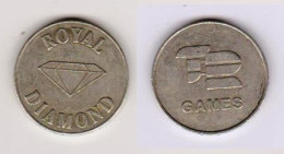 Jeton De Jeux  " ROYAL DIAMOND TE Games "  [A]_je321 - Trolley Token/Shopping Trolley Chip