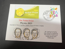 4-5-2024 (4 Z 7) 2023 Nobel Prizes Laureates (1 Cover) Physics Prize - Premio Nobel