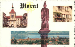 11755971 Morat Murten Berntor Statue Erker Panorama Murten - Other & Unclassified