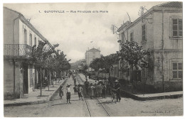 GUYOTVILLE. MAIRIE ET LA RUE PRINCIPALE . ALGERIE.  AIN BENIAN. - Altri & Non Classificati