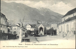 11755644 Stans Nidwalden Dorfplatz Mit Winkelrieddenkmal Und Stanserhorn Stans - Other & Unclassified