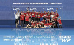 Croatia - 2024 - Water Polo World Champions  / S/S - MNH (**) - Croacia