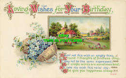 R601076 Loving Wishes For Your Birthday. Count No This Wish An Empty Thing. W. E - Monde