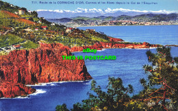 R600731 711. Route De La Corniche DOr. Cannes Et Les Alpes Depuis Le Col De LEsq - Monde