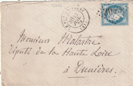 Lettre De Le Puy En Velay à Dunières LSC - 1849-1876: Période Classique