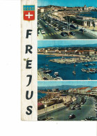 FREJUS   La Cote D'azur Frejus  La Plage Et Le Boulevard De La Liberation   Le Port   Le Boulevard De La Liberation - Frejus