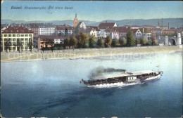 11755230 Basel BS Rheindampfer Und Kleinbasel Basel BS - Autres & Non Classés