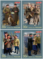 RUSSIA - 2023 - SET MNH ** - Military Uniform Of The Red Army. 1943 - Ungebraucht