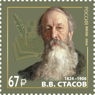 RUSSIA - 2024 -  STAMP MNH ** - 200th Birth Anniversary Of V. Stasov (1824–1906) - Ungebraucht