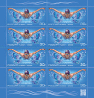 RUSSIA - 2022 - MINIATURE SHEET MNH ** - Sports. Swimming - Unused Stamps