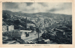 GENOVA - VIA DI FRANCIA E PANORAMA - F.P. - Genova