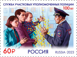 RUSSIA 2023 STAMP MNH ** - 100 Years Of The Service Of District Police Officers - Unused Stamps