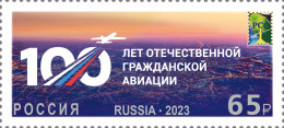 RUSSIA - 2023 -  STAMP MNH ** - 100 Years Of The Domestic Civil Aviation - Neufs