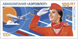 RUSSIA - 2023 -  STAMP MNH ** - 100th Anniversary Of The Aeroflot Airlines - Neufs