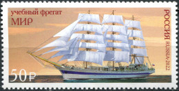 RUSSIA - 2022 -  STAMP MNH ** - Training Sailing Vessel "Mir" - Unused Stamps