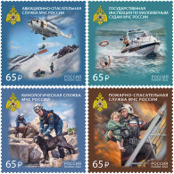 RUSSIA - 2023 - SET OF 4 STAMPS MNH ** - Professions Of Rescue Workers - Neufs