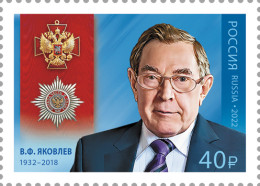 RUSSIA - 2022 -  STAMP MNH ** - Veniamin F. Yakovlev (1932-2018), Statesman - Unused Stamps