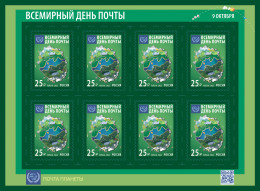 RUSSIA - 2022 -  SHEET MNH ** - World Post Day - Unused Stamps