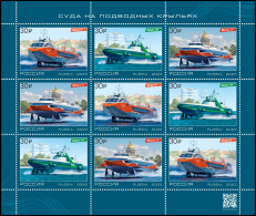 RUSSIA - 2023 - MINIATURE SHEET MNH ** - Hydrofoil Vessels Of The New Generation - Neufs