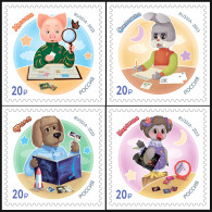 RUSSIA - 2023 - SET MNH ** - Children's TV Show Good Night, Little Ones! - Nuevos