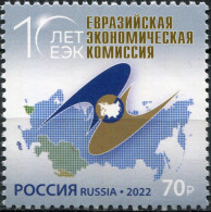 RUSSIA - 2022 -  STAMP MNH ** - 10 Years Of The Eurasian Economic Commission - Neufs