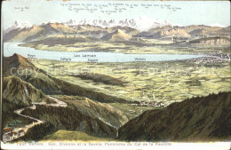 11754703 Geneve GE Gex Divonne Et La Savoie Panorama Du Col De La Faucille Genev - Autres & Non Classés