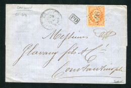 Superbe & Rare Lettre De Samsoun Pour Constantinople ( 1868 ) Avec Un N° 23 - Cachet GC 5096 - 1849-1876: Klassik