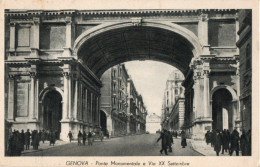 GENOVA - PONTE MONUMENTALE E VIA XX SETTEMBRE - F.P. - Genova