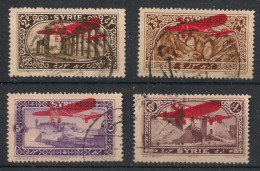 SYRIE - 1926 - PA N°YT. 30 à 33 - Série Complète - Oblitéré / Used - Gebraucht