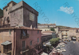 CARTOLINA  C10 S.FELICE CIRCEO,FROSINONE,LAZIO-PIAZZA V. VENETO E TORRE DEI TEMPLARI-STORIA,MEMORIA,NON VIAGGIATA - Frosinone