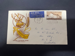 4-5-2024 (4 Z 9) New Zealand (posted To Australia) 1959 (Deer /Cerf) - Lettres & Documents