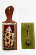 Militaria-FR-terre-insigne De Poche_ Ecole Nationale De Spécialisation Du Service De Santé_Drago G3377_20-26 - Army