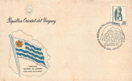 1976 Archaeology Stone Artifact Native Antropomofic Sculpture Uruguay FDC - Arqueología