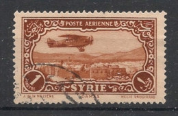 SYRIE - 1930 - PA N°YT. 51 - Avion 1pi Brun-jaune - Oblitéré / Used - Usati