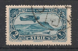 SYRIE - 1930 - PA N°YT. 52 - Avion 2pi Bleu-vert - Oblitéré / Used - Used Stamps