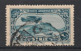 SYRIE - 1930 - PA N°YT. 52 - Avion 2pi Bleu-vert - Oblitéré / Used - Usati