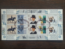 Germany 1996 Offizieller Farbsonderdruck Deutsche Sporthilfe Für Den Sport Horses Riding Josef Neckermann S/S MNH & CTO - Paardensport