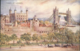 11752168 London Tower Of London Water Colour By B. Gerald Kuenstlerkarte - Sonstige & Ohne Zuordnung