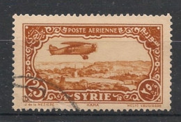 SYRIE - 1930 - PA N°YT. 57 - Avion 25pi Brun-jaune - Oblitéré / Used - Gebruikt