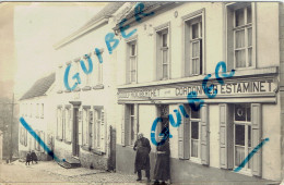 Tamines Magasin Cordonnier Estaminet Godfroid Berthet   Carte Photo - Sambreville