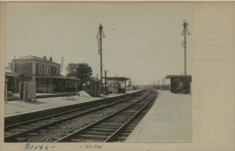 Reproduction - Gare De Boves - Photo Contrecollée - Trains