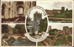 11751891 Christchurch Dorset The Nave Christchurch Priory Tower Old Mill Bridge  - Autres & Non Classés