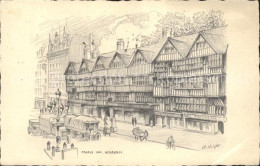 11751886 London Staple Inn Holborn Old Houses Kuenstlerkarte - Autres & Non Classés