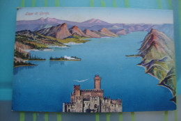 Lago Di Garda - Disegnata - Viaggiata 1923 - Sonstige & Ohne Zuordnung