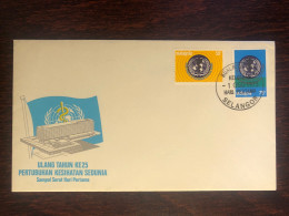 MALAYSIA  FDC COVER 1966 YEAR  WHO OMS HEALTH MEDICINE STAMPS - Malesia (1964-...)