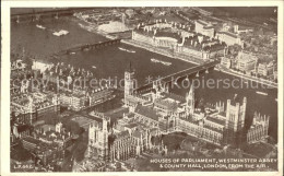 11751724 London Houses Of Parliament Westminster Abbey County Hall Aerial View - Autres & Non Classés