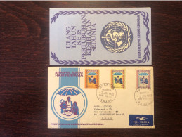 MALAYSIA  FDC COVER 1973 YEAR  WHO OMS DISABLED PEOPLE HEALTH MEDICINE STAMPS - Malasia (1964-...)